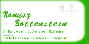 nonusz bottenstein business card